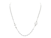 Amen Unisex Silver Rosary Necklace CROB25