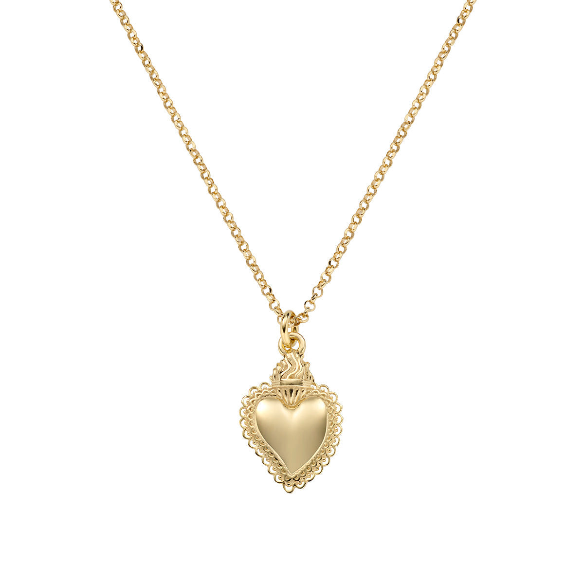 Amen Sacred Heart Necklace for Women CLSCG3