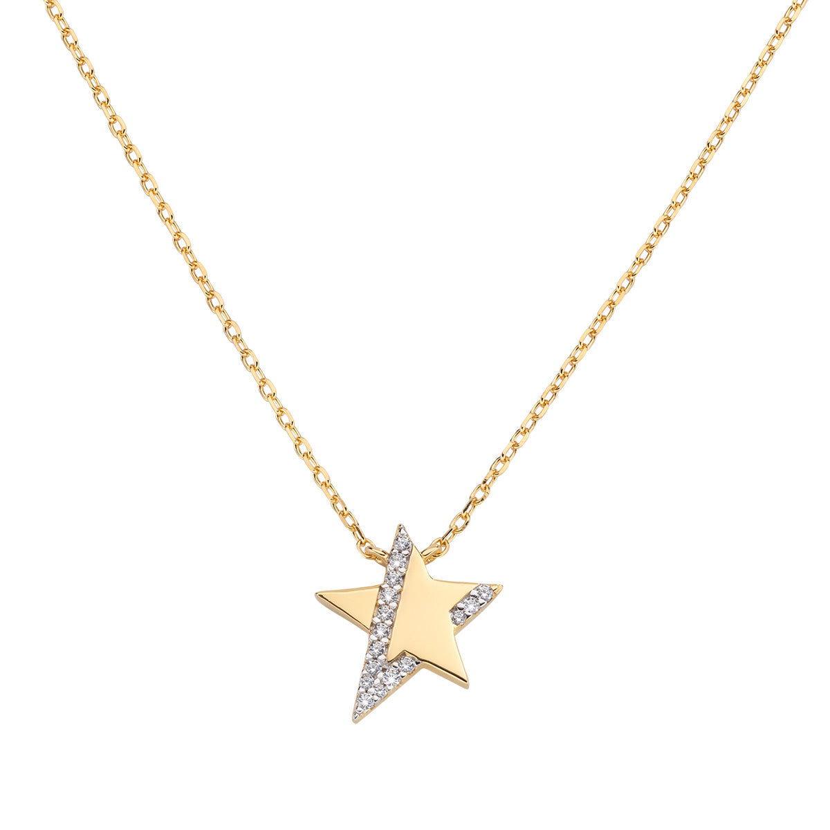 Amen Women's Star Necklace CLSTLGBZ
