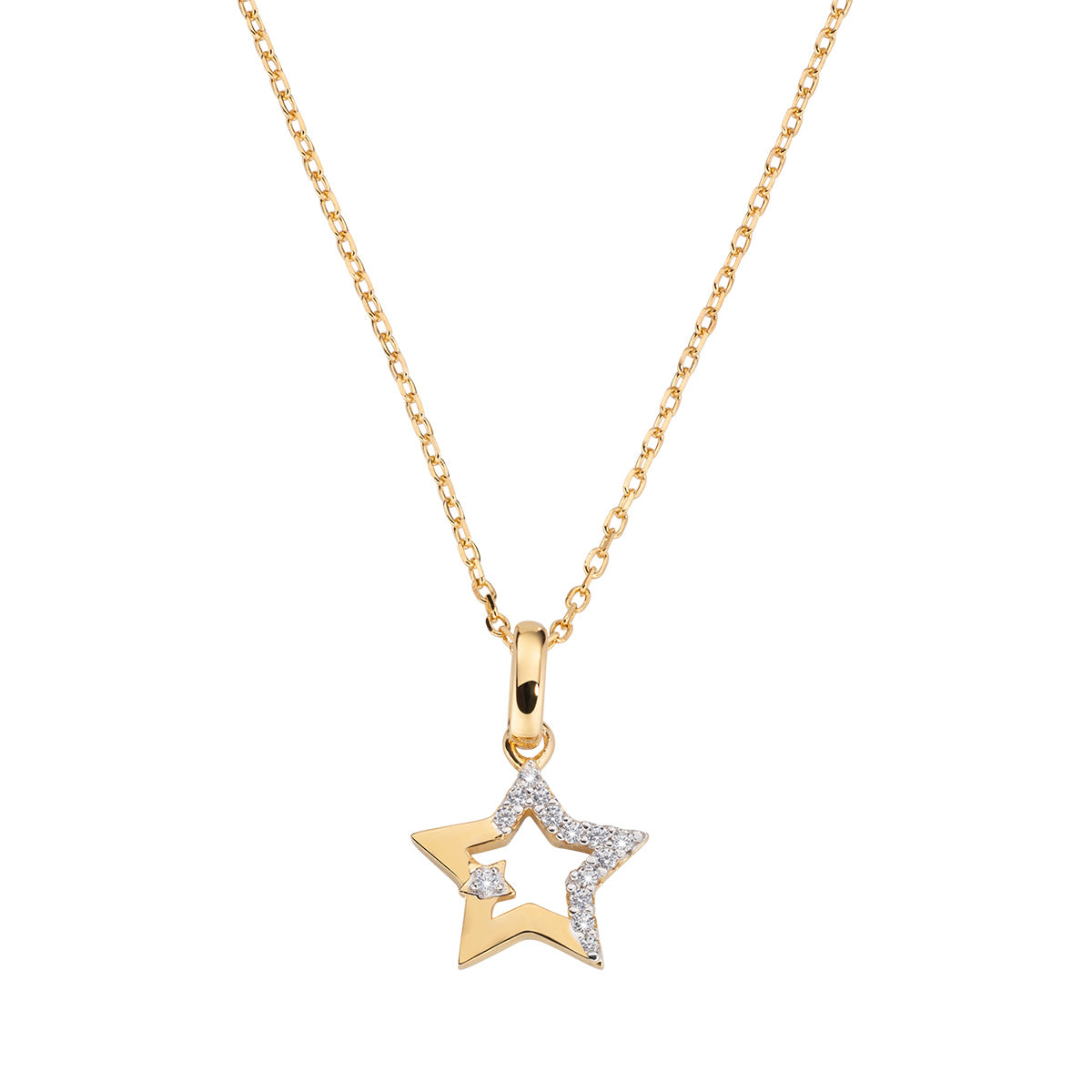 Amen Women's Star Necklace CLSTSTGBZ