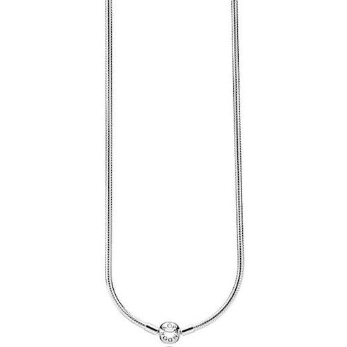 Collana Catena Snodata Chiusura Rotonda Pandora Argento 925 Lunghezza 50 cm 590742HV-50