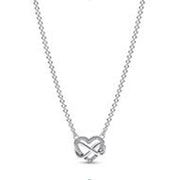 Pandora Pavé Heart Swivel Chain Necklace 925 Silver Length 50 cm 392666C01-50