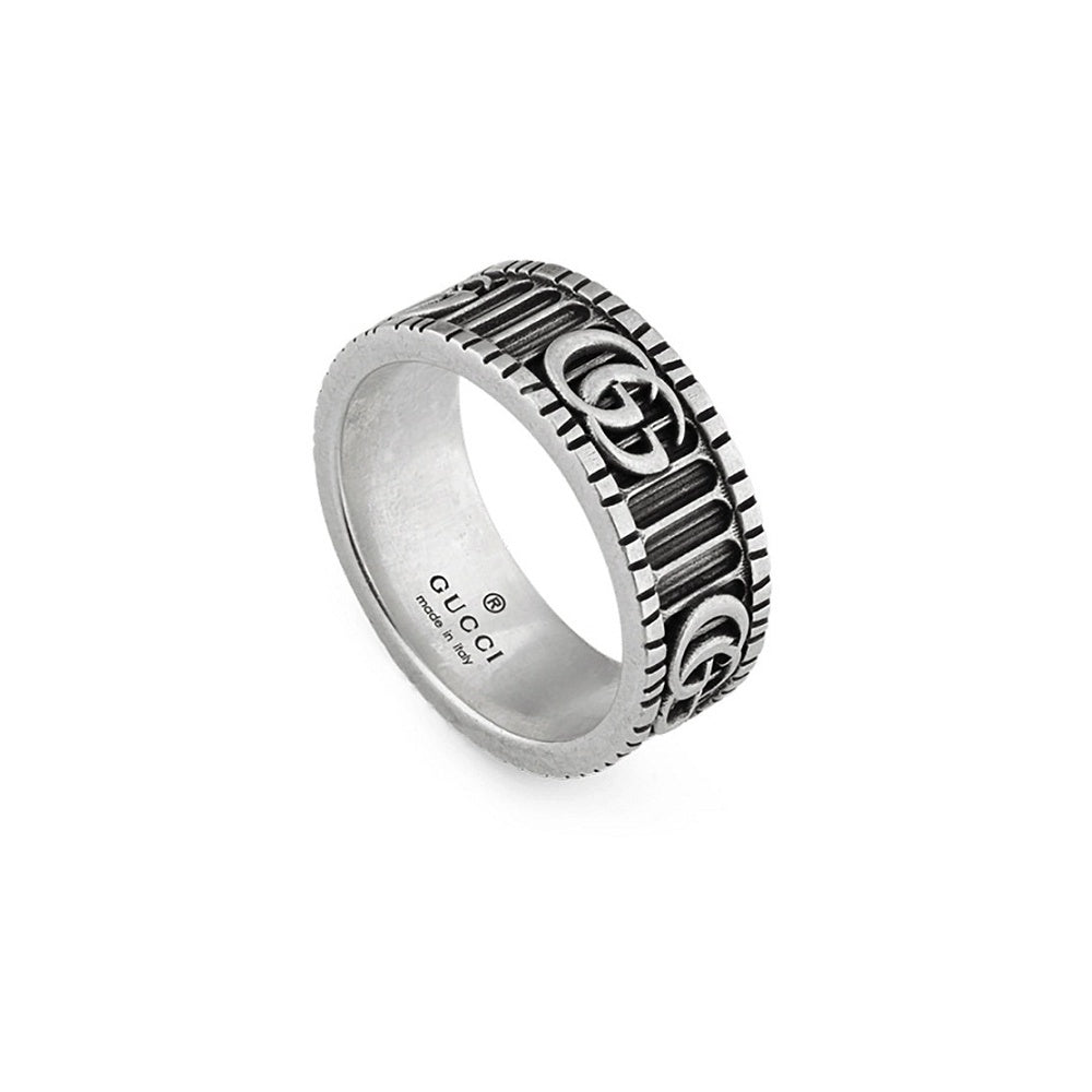 Collana Catena con Medaglietta Logo Gucci Argento 925 YBC551899001