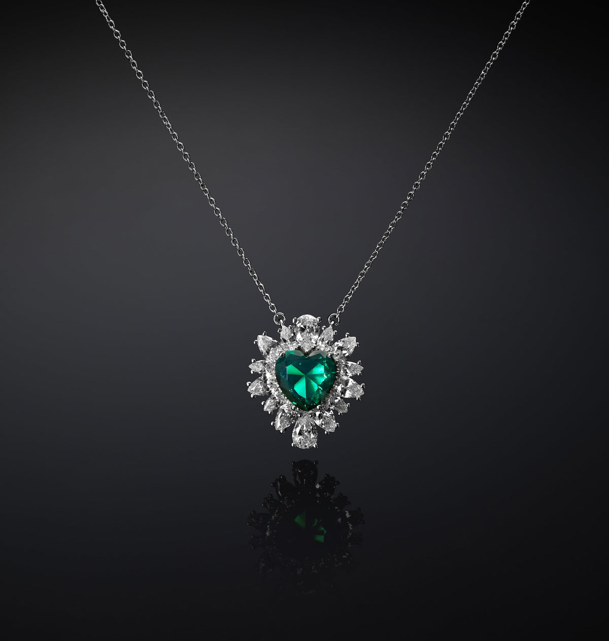 CHIARA FERRAGNI EMERALD WOMEN'S NECKLACE J19AWJ02