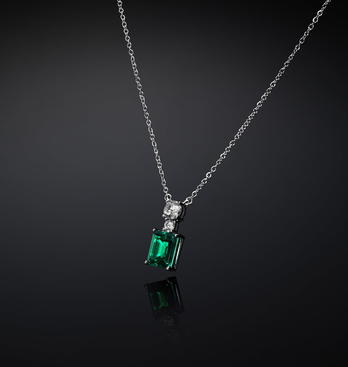 CHIARA FERRAGNI EMERALD WOMEN'S NECKLACE J19AWJ03