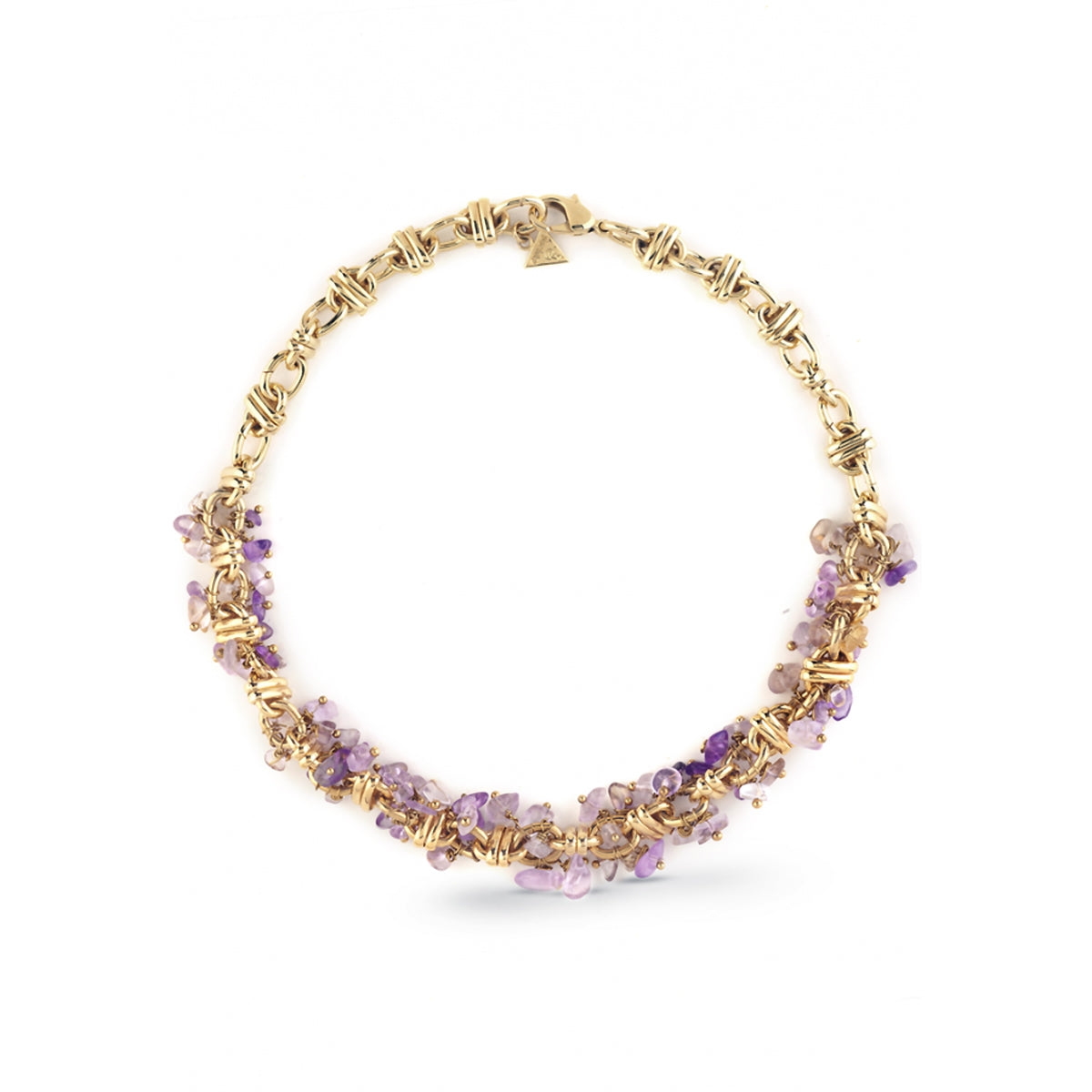 Collana Donna Guess Natural Beauty Ametista Placcata Oro