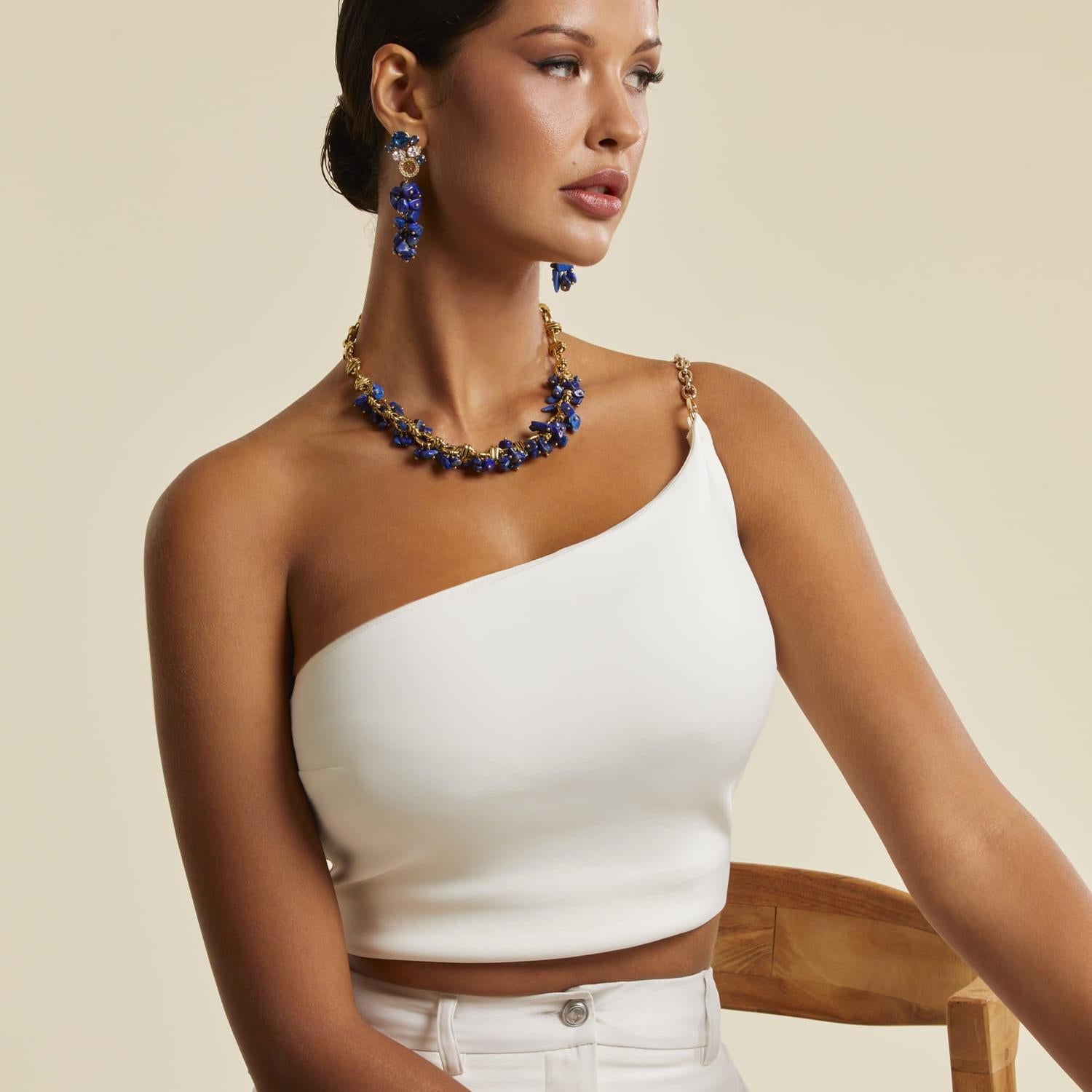 Collana Donna Guess Natural Beauty Ametista Placcata Oro