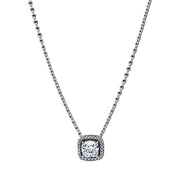 Collana Gatto con Cristalli Verdi Pandora Argento 925 Lunghezza 45 cm 393560C02-45