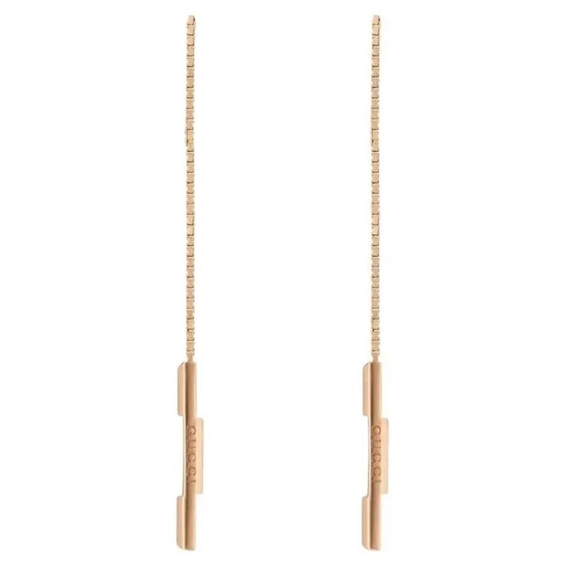 Collana Gucci Double G con Ciondolo Quadrato Argento 925 YBD662115002