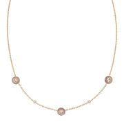 Collana Gucci Interlocking G YBB831864001 oro rosa e opale
