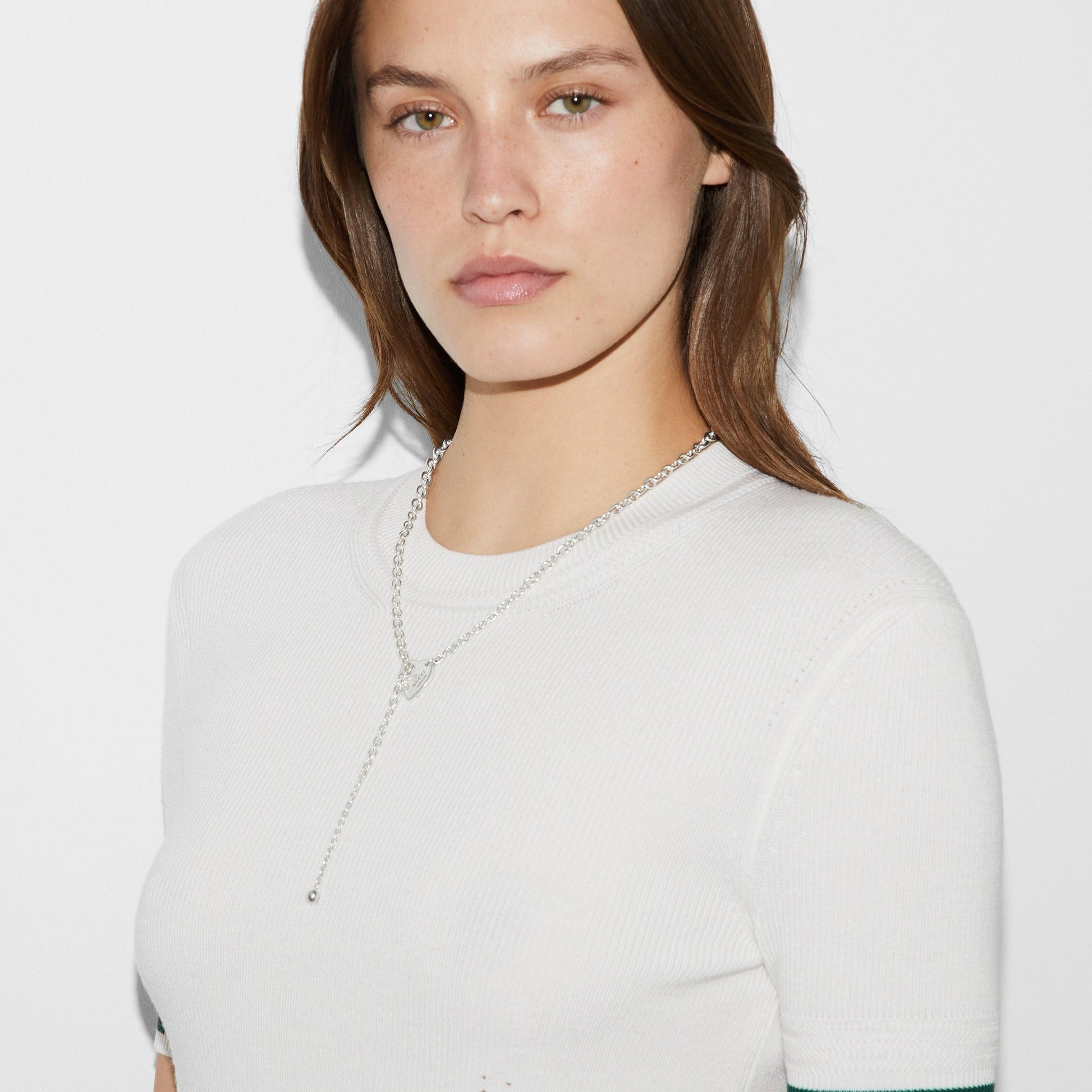 Collana Gucci Lariat YBB796347001 argento sterling 925