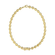 Collana Logo Cerchio Cristalli Guess Oro Giallo JUBN04005JWYGT-U