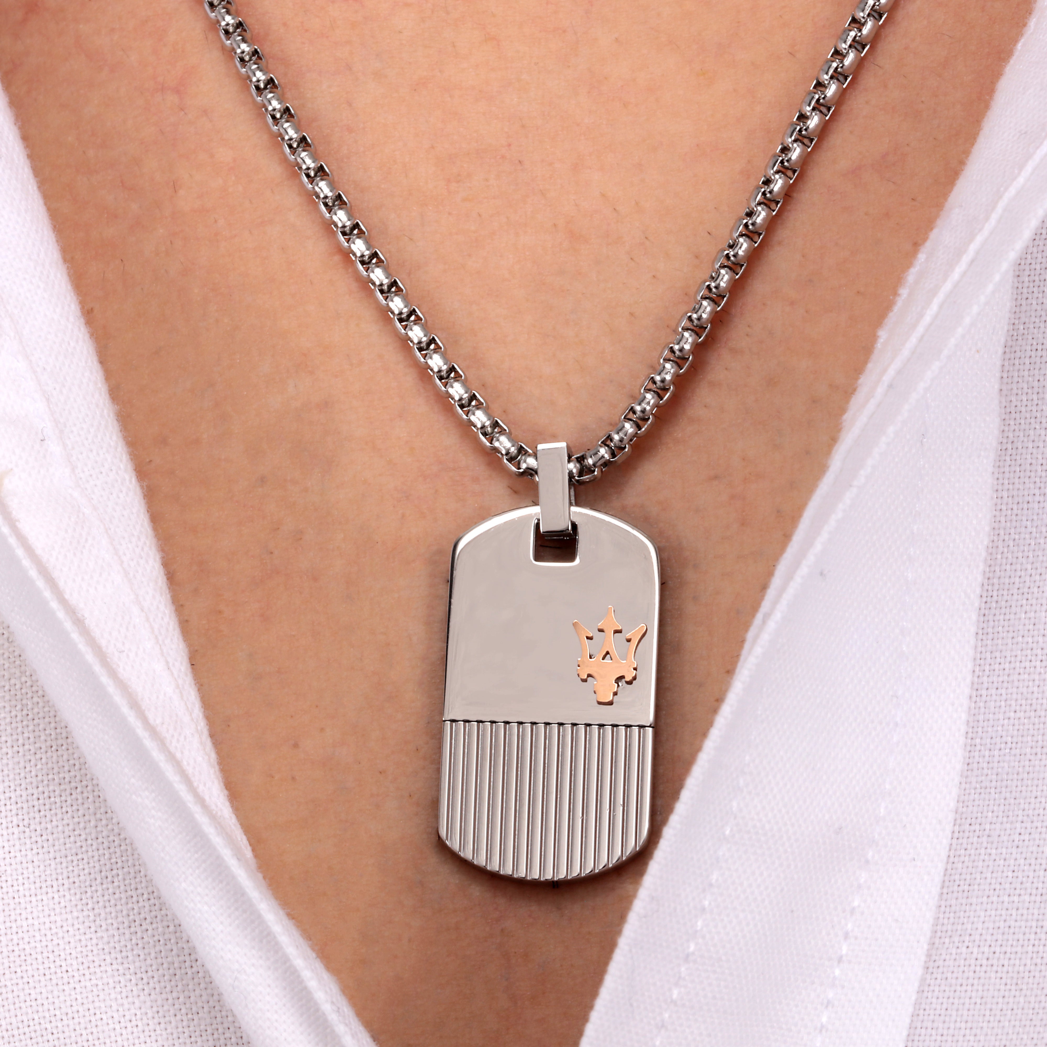 Maserati Iconic Men's Necklace Jm121Atk08