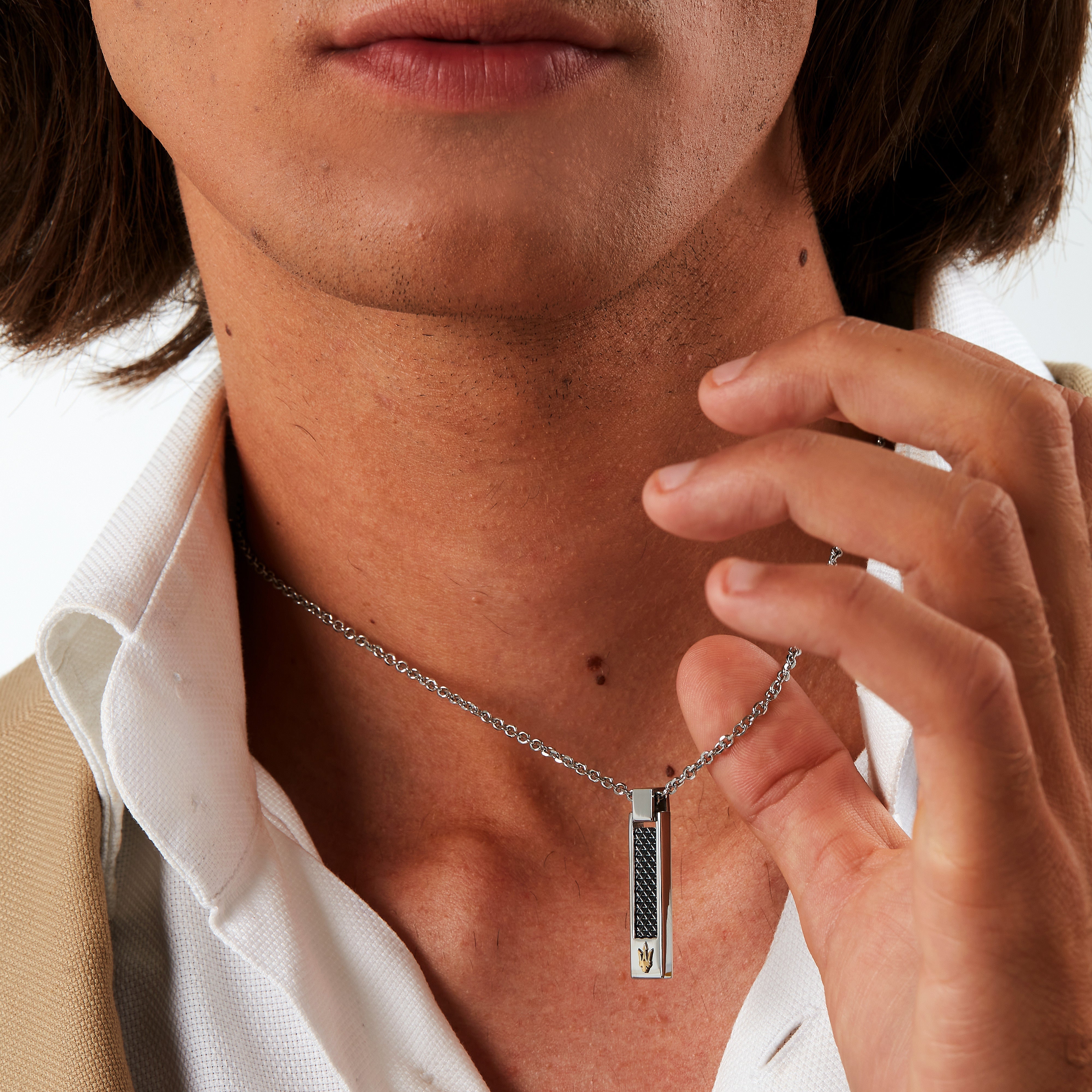 Maserati Iconic Men's Necklace Jm423Avd19