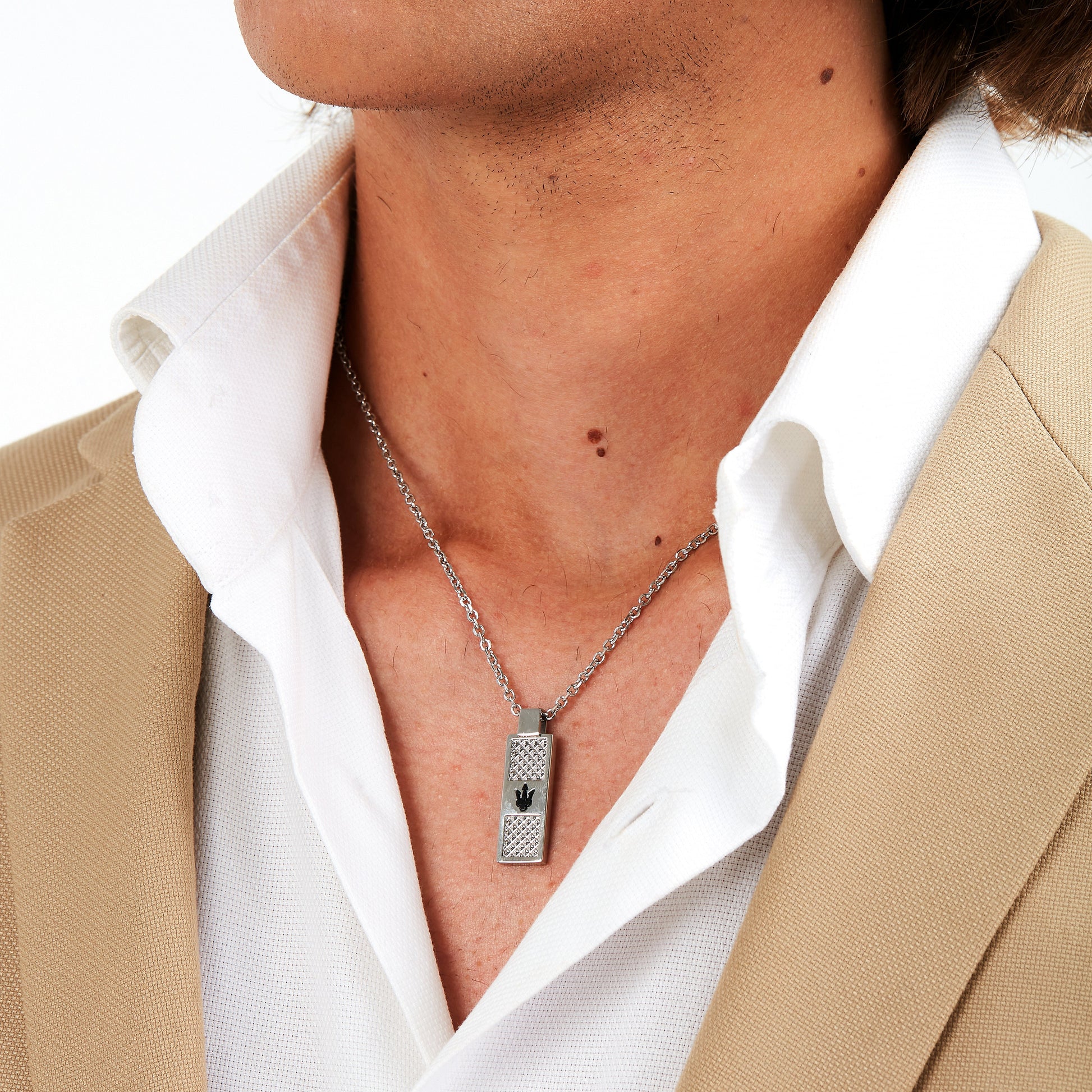 Maserati Iconic Men's Necklace Jm423Avd20