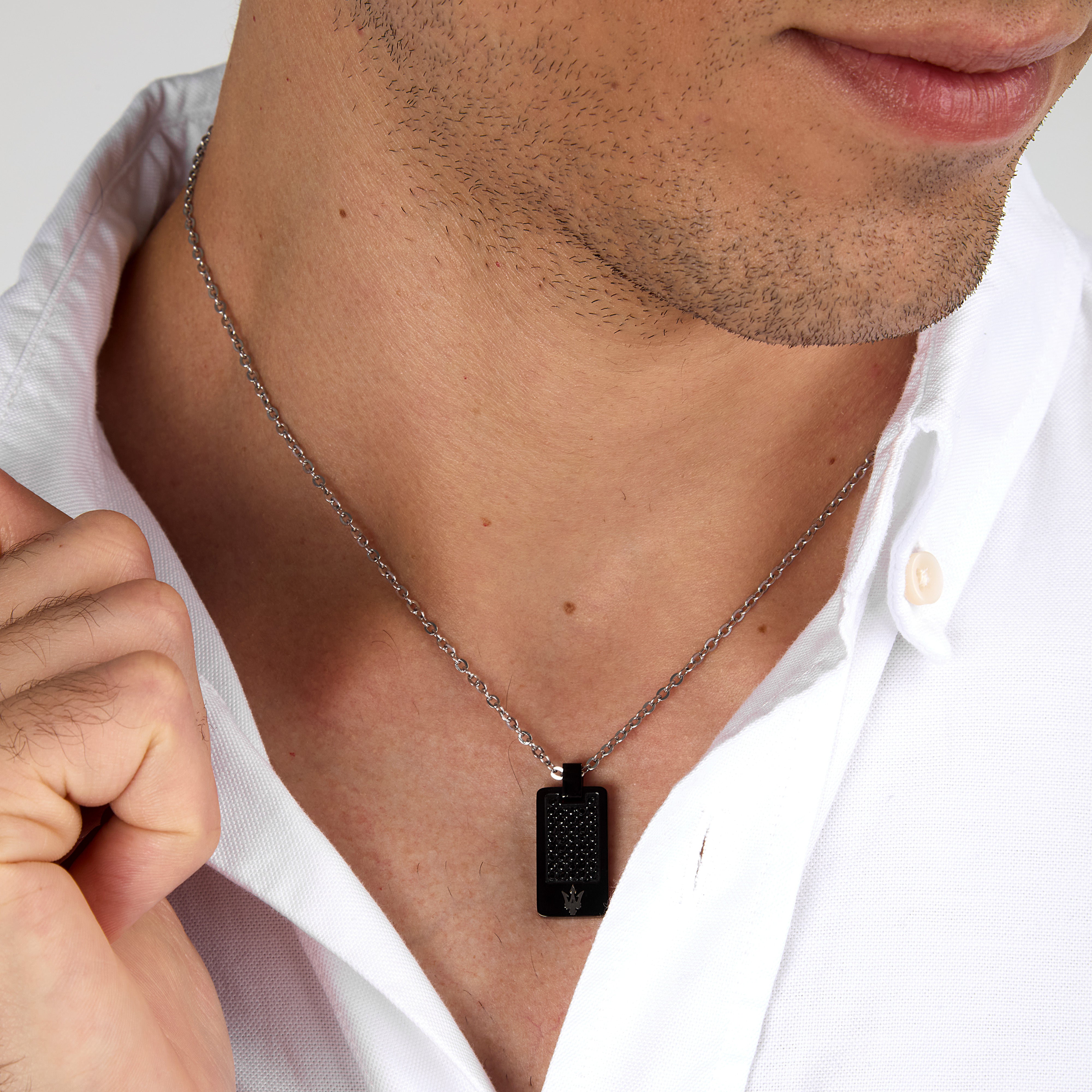 Maserati Iconic Men's Necklace Jm424Avd75