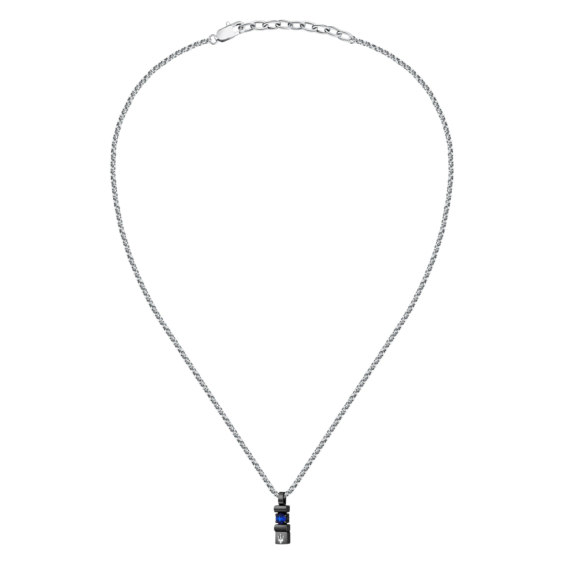 Maserati Sapphire Men's Necklace Jm334Axo05