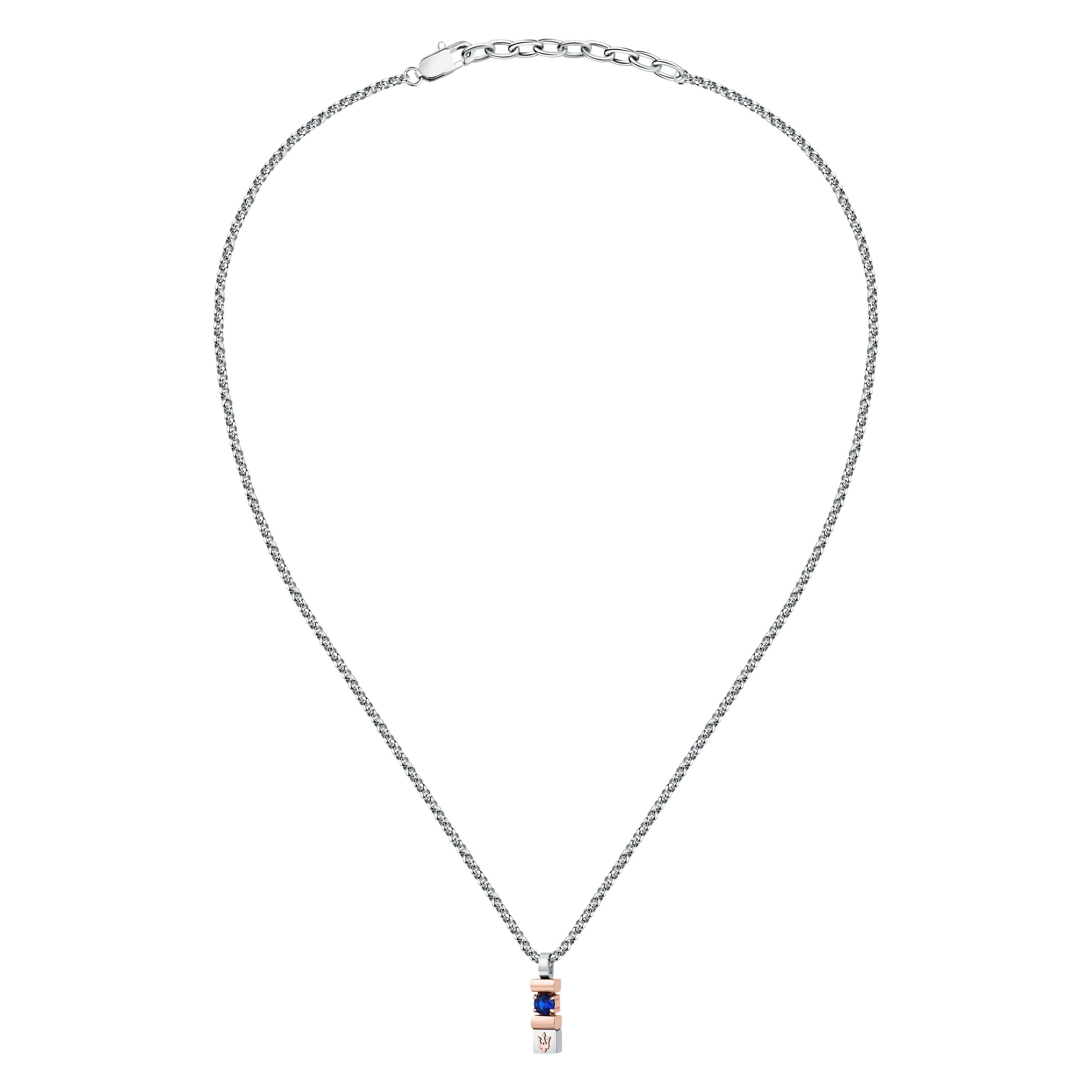 Maserati Sapphire Men's Necklace Jm334Axo06