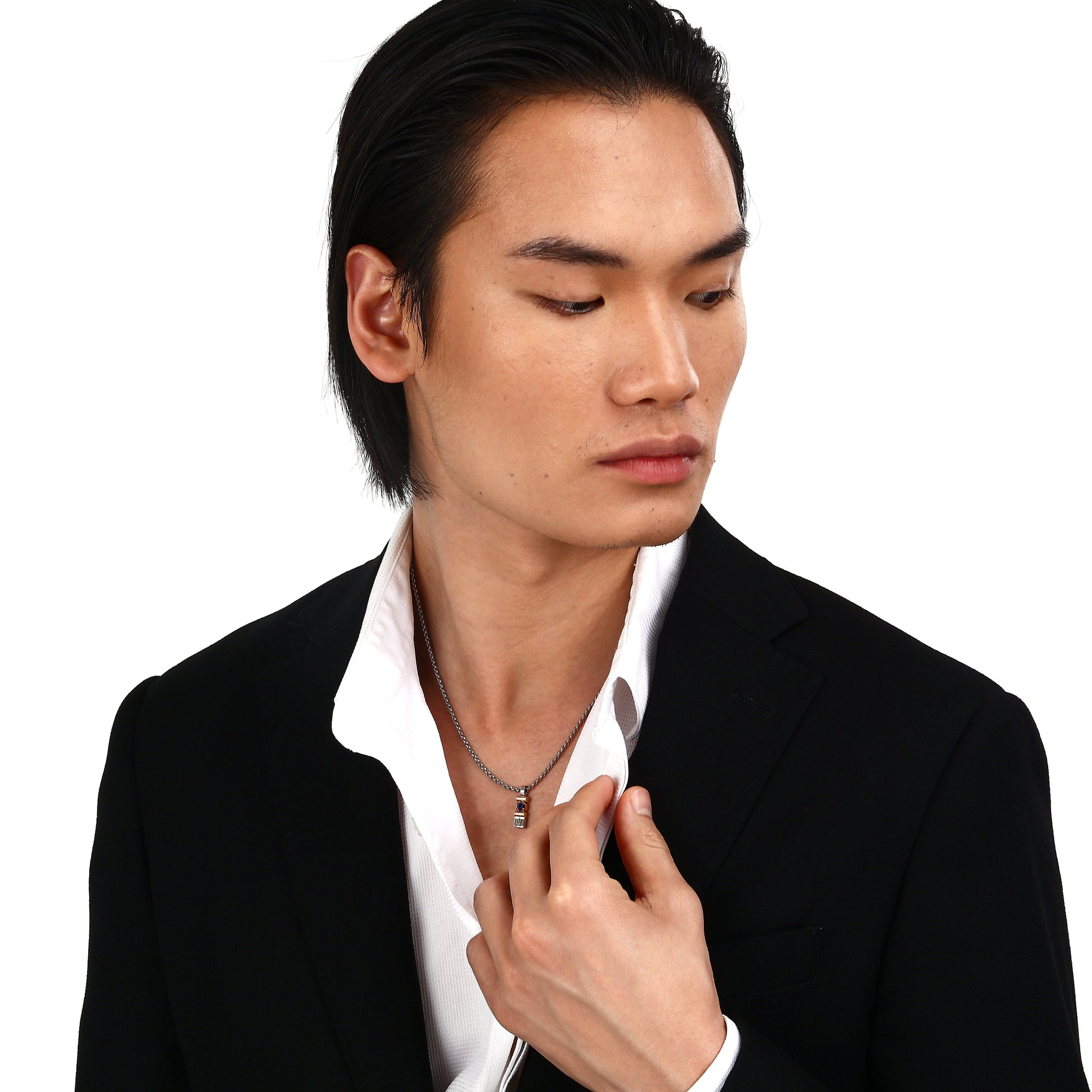 Maserati Sapphire Men's Necklace Jm334Axo06