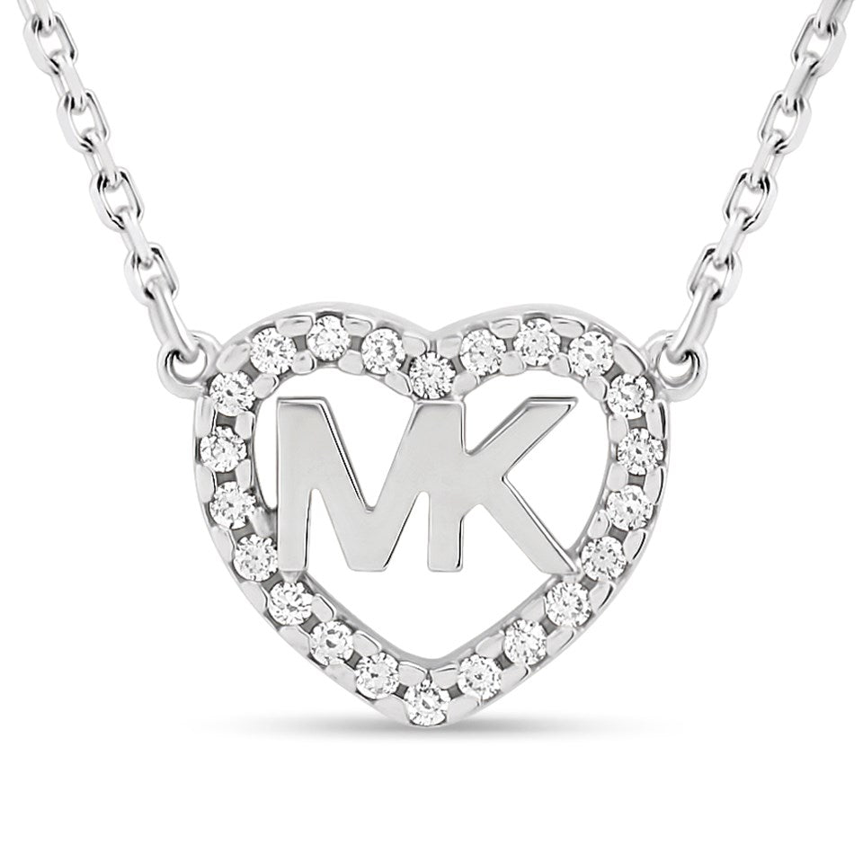 Collana Michael Kors MKC1244AN040 Cuore Logo MK Argento 925