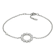 Collana Pendente Cerchio Logo Fossil Acciaio Nero JF02799040