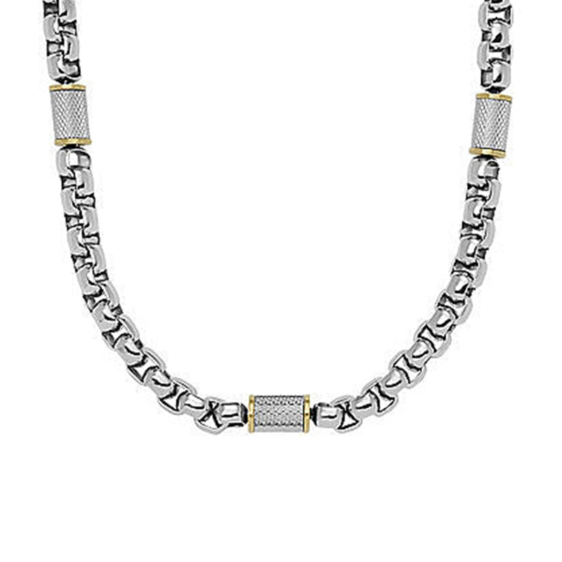 Collana Pendente Cuore Bicolore Fossil JF04145998