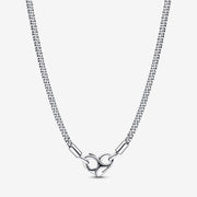 Collana Pendente Cuore Logo Liscio Pandora Argento 925 Lunghezza 45 cm 392451C00-45