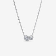 Collana Pendente Cuore Pavé Lilla Pandora Argento 925 Lunghezza 45 cm 393776C01-45