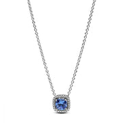 Collana Pendente Cuore Solitario Pavé Pandora Argento 925 Lunghezza 45 cm 393560C01-45