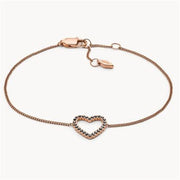 Collana Pendente Moneta Pelle Fossil Marrone JF03257791
