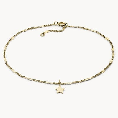 Collana Pendente Stella Fossil Acciaio Oro Rosa JF03431710
