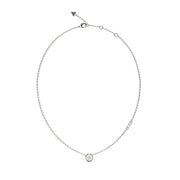 Collana Pendente Triangolo Logo Guess Acciaio JUBN04593JWRHT-U