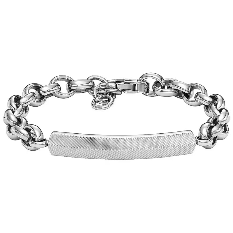 Collana Pendente Tubolare Fossil Acciaio Nero JF04569040