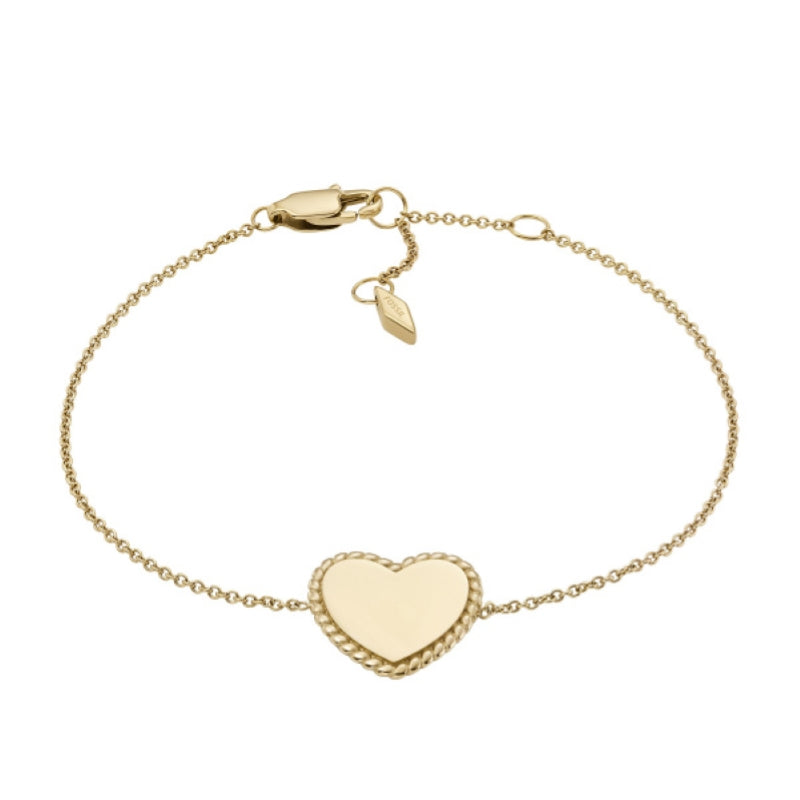 Collana Perle Singola Fossil Acciaio Oro Rosa JF04361710