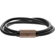 Collana Targhetta Dettaglio Pelle Emporio Armani EGS2434200