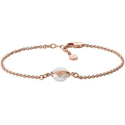 Collana Targhetta Dettaglio Pelle Emporio Armani Marrone EG3533221