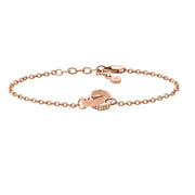 Collana Targhetta Dettaglio Pelle Emporio Armani Marrone EGS2892221
