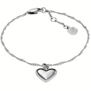 Collana Targhetta Minimal Fossil Acciaio Nero JF04837040