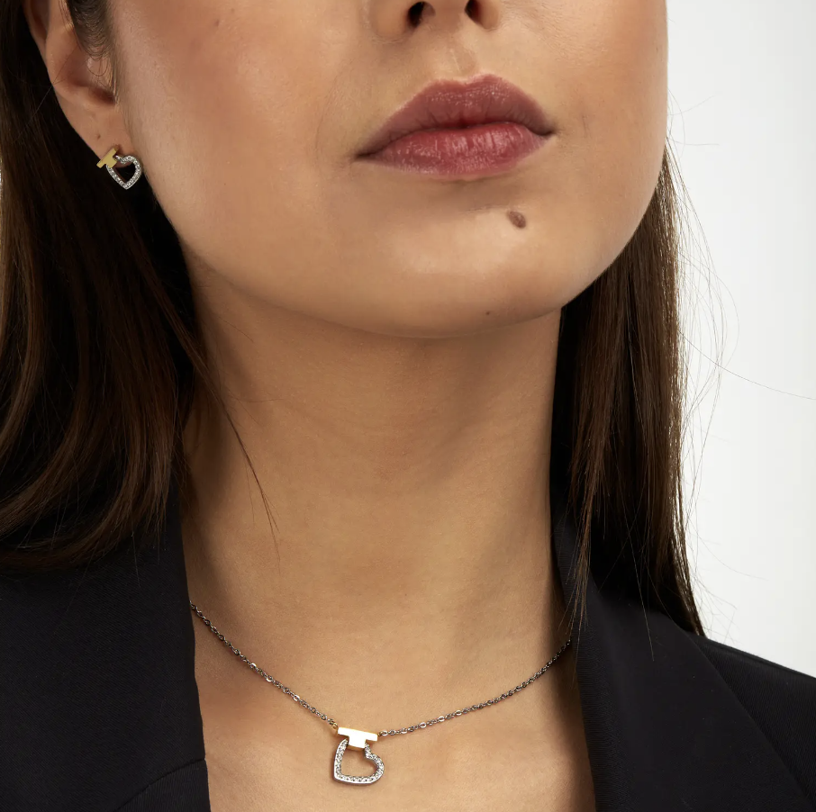 Trussardi T-Logo Women's Necklace and Earrings Tjaxc51