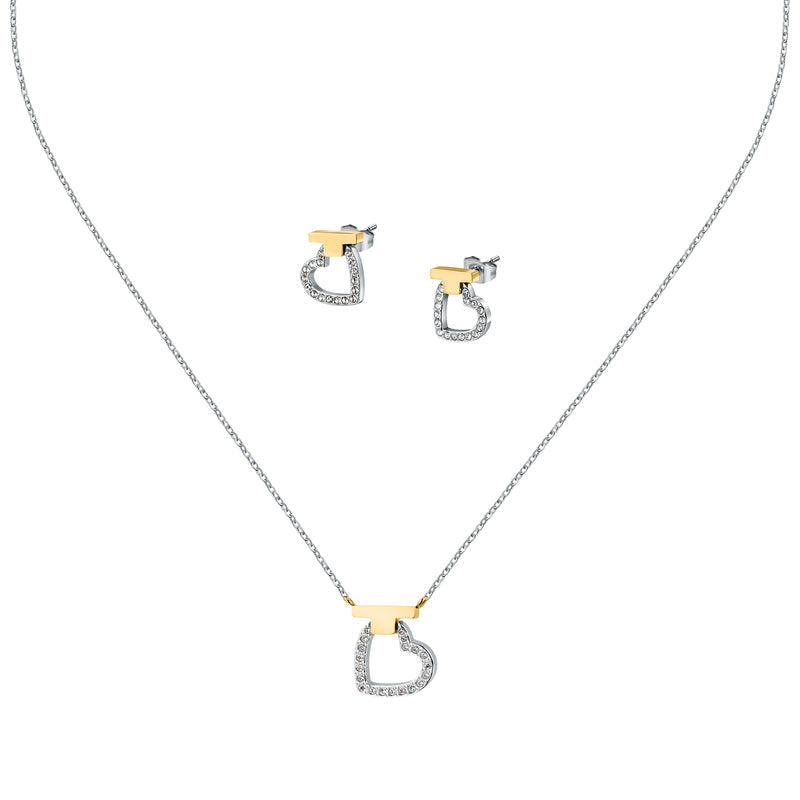 Trussardi T-Logo Women's Necklace and Earrings Tjaxc51