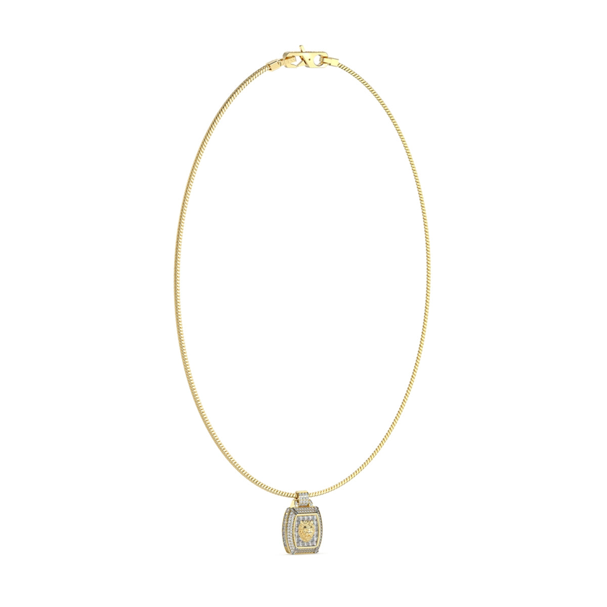 Collana Uomo Pendente Geometrico Guess Oro Giallo JUMN05001JWYGT-U