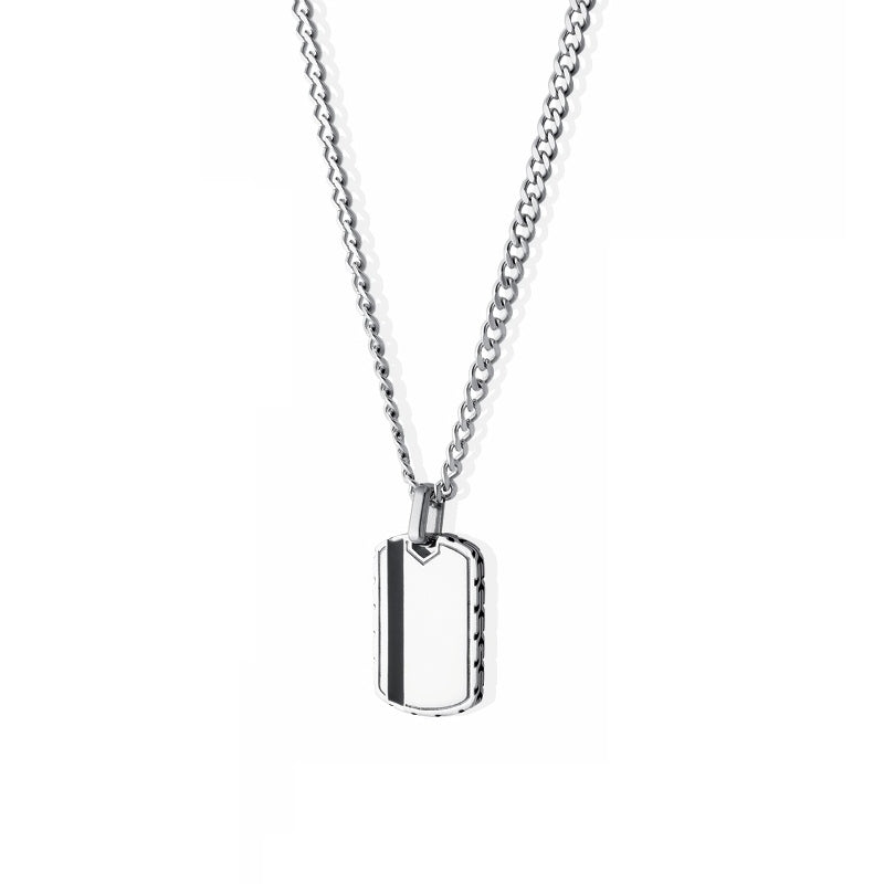 Liu Jo Men's Geometric Pendant Necklace MLJ583