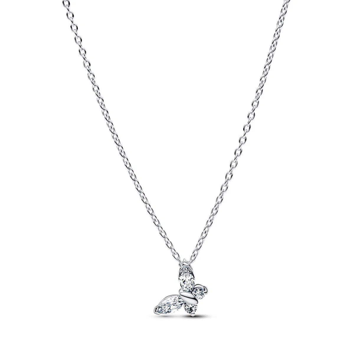 Collana a Y Cuore Pavé Pandora Argento 925 Lunghezza 45 cm 394266C01-45