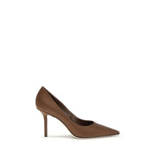 Décolleté Jimmy Choo LOVE Pumps in Seta Bronzo Tacco Alto