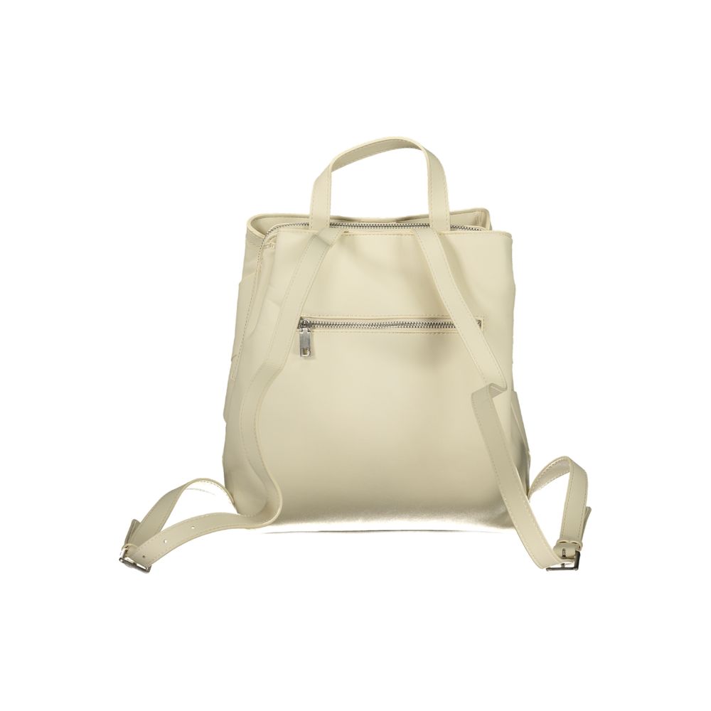 Desigual White Polyurethane Female Mini Backpack