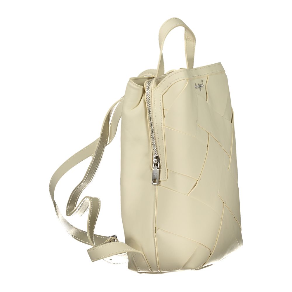 Desigual White Polyurethane Female Mini Backpack
