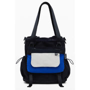 Desigual Borsa a Mano Convertibile in Zaino Multi-Tasche in Poliestere Nero