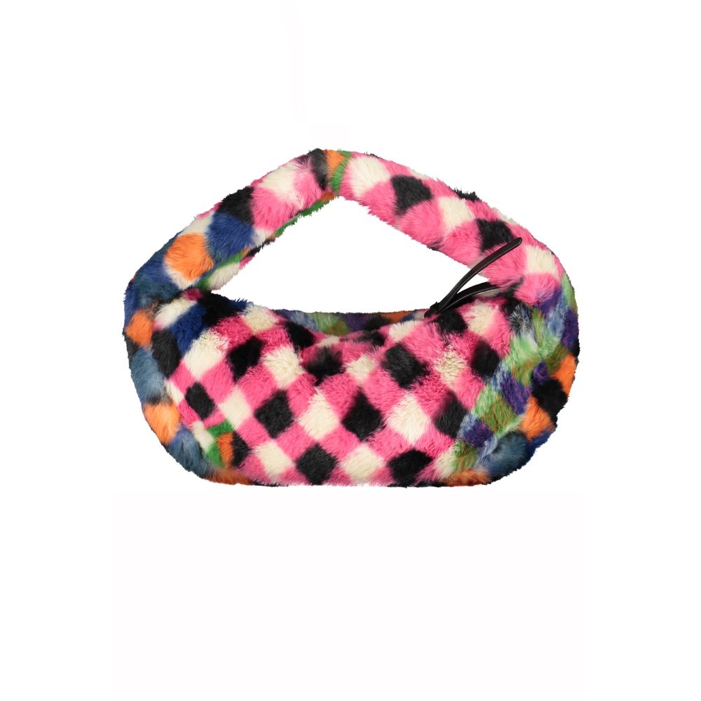 Desigual Borsa a Mano Versatile in Poliuretano e Poliestere Nero