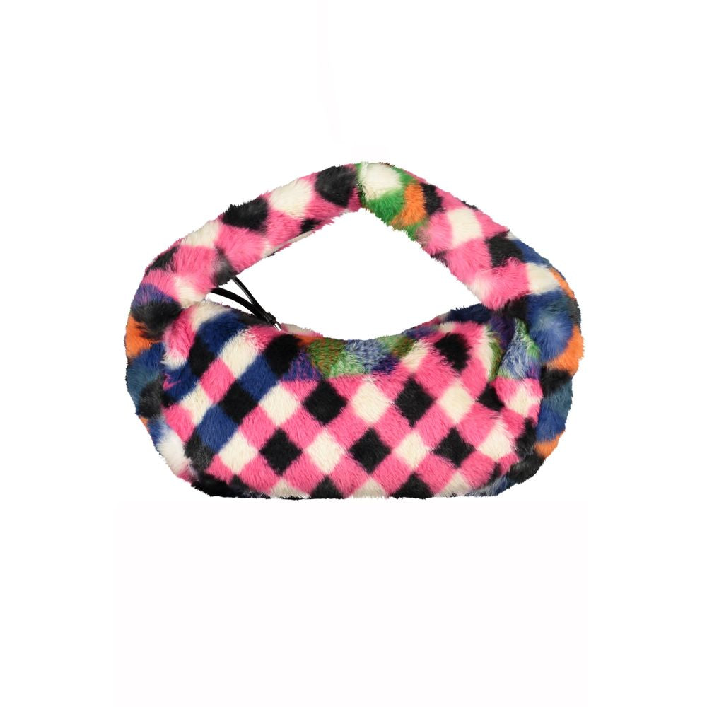 Desigual Borsa a Mano Versatile in Poliuretano e Poliestere Nero