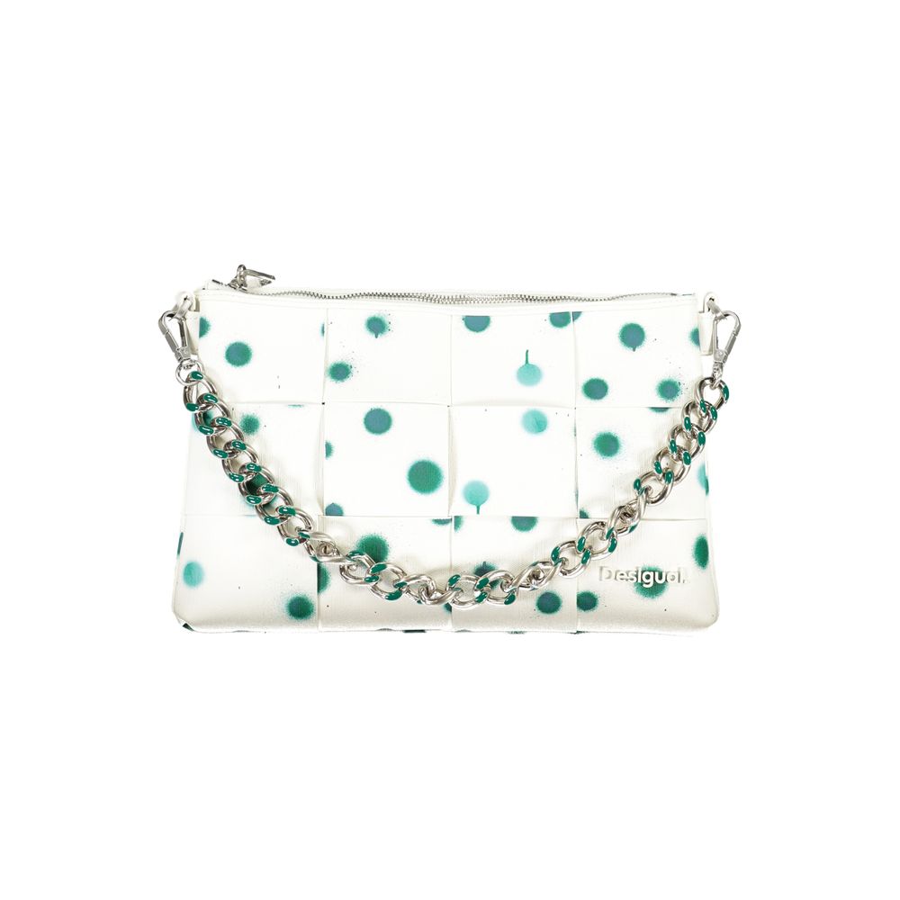 Desigual Borsa a Spalla Convertibile da Clutch in Poliuretano Marrone